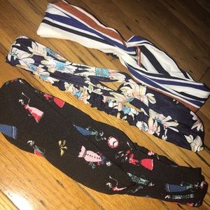 3 Elastic Twisted Wrap Headbands